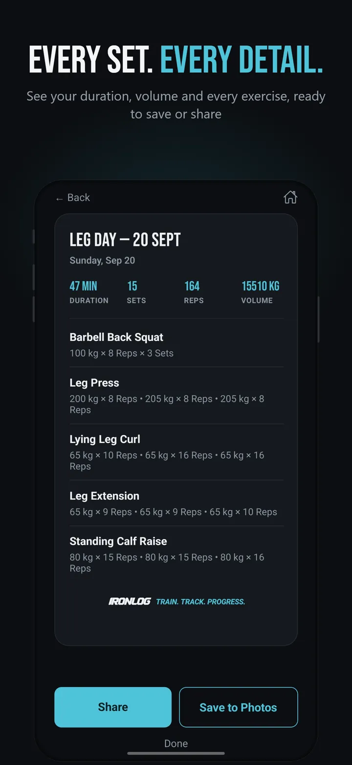 IronLog screenshot 8 of 9