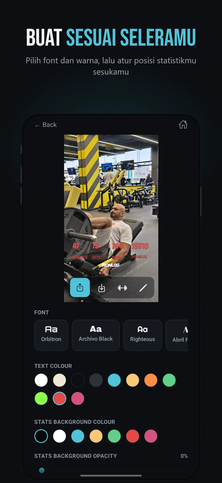 Tangkapan layar IronLog 6 dari 8