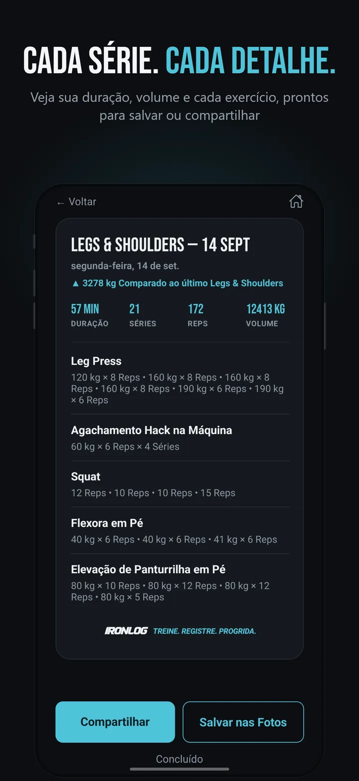 Captura de tela 6 de 7 do IronLog